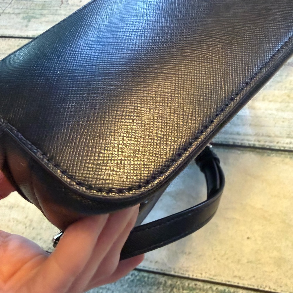 Kate Spade black Saffiano leather Staci Dome Crossbody. Purse. - Picture 15 of 17